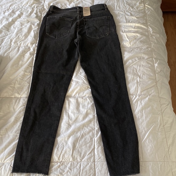 🛍️NWT - LEVIS 721 High-Rise Skinny Ankle Black Jeans - Picture 3 of 6